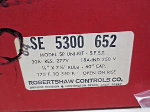 ROBERTSHAW SE 5300-652 kommerzieller Kochofen elektrischer Thermostat - Bild 1 von 8