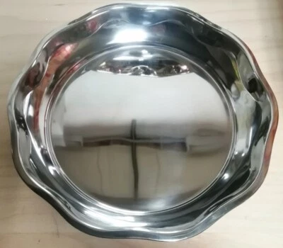 Vassoio Tondo in Acciaio Inox diam. 42cm per Alimenti Frutti di Mare ILSA - Immagine 1 di 4