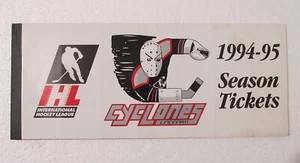 Libro de boletos de temporada 1994-95 IHL Cincinnati Cyclones hockey de colección Ohio - Imagen 1 de 12