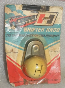 Hurst Shift Ball Handle New Old Stock 3-Speed Shifter Knob Still in Package NOS - Picture 1 of 5