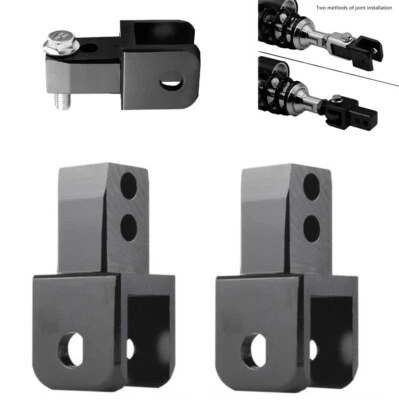 Adaptador de extensión de altura elevador de choque resistente a la corrosión para motocicleta 2 piezas Foto 1 de 4
