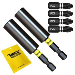 SabreCut Professional Magnetic Impact Bits Screwdriver Bit Holder x 2 Milwaukee - Picture 1 of 7