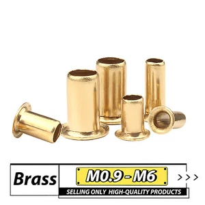 100 piezas x PCB latón tubular hueco ojales de latón remache vías M0,9 - M6 hágalo usted mismo - Imagen 1 de 4