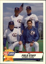 1993 Columbus Clippers Fleer/ProCards #1127 Field Staff Card