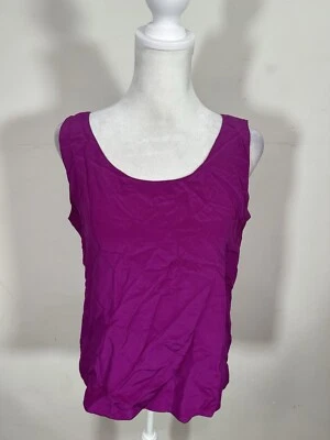 Top sin mangas Spenser Jeremy para mujer color rosa talla S 100 % seda Foto 1 de 4