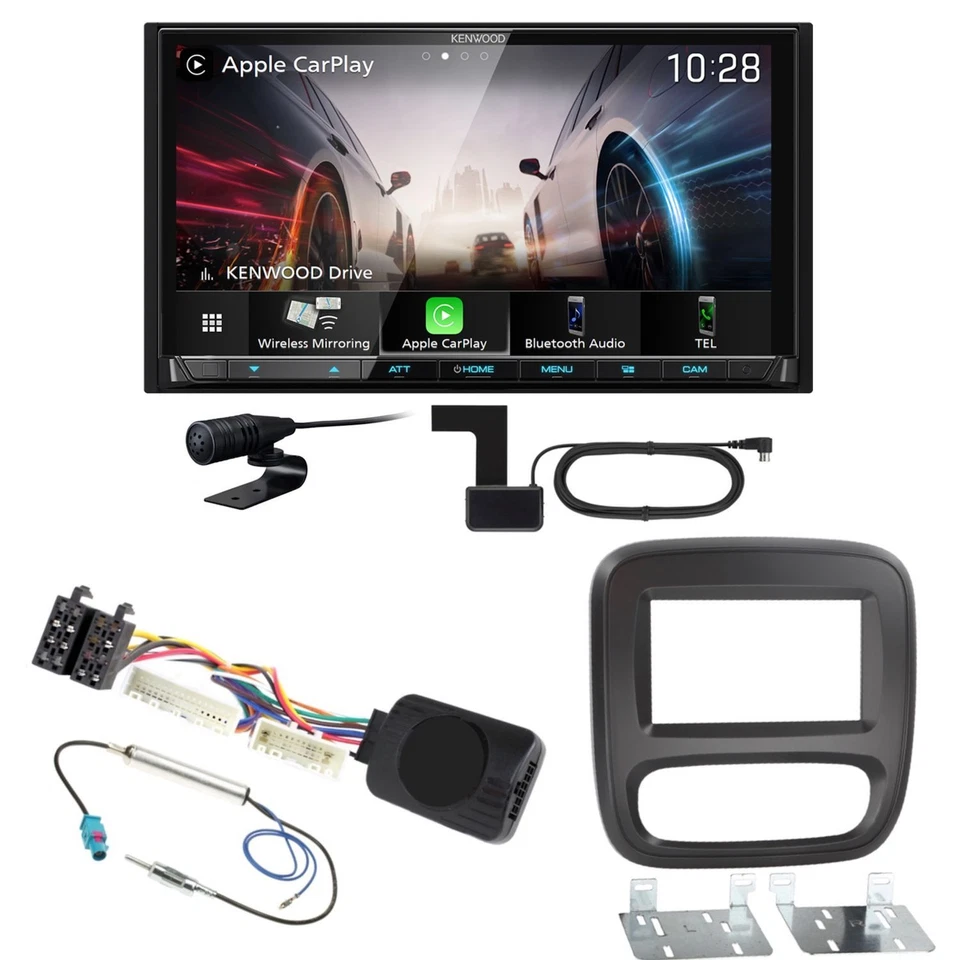 Kenwood DMX8021DABS Android Auto CarPlay Bluetooth Einbauset für Nissan NV300 - Bild 1 von 1