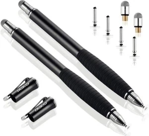 (2. Generation) [2 in 1 Precision Serie] MEKO Disc Eingabestift 2 Stück schwarz - Bild 1 von 6