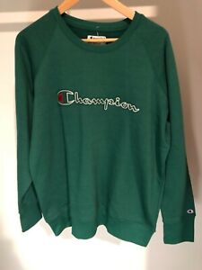 Meningsløs ved siden af ondsindet Champion Green Crewneck Sweaters for Men for sale | eBay