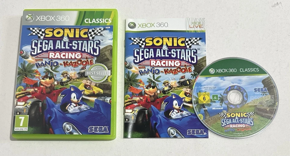 Sonic & Sega All-Stars Racing with Banjo Kazooie Xbox 360 Complete PAL Sega - Image 1 of 1