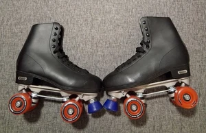 Chicago Black Roller Skates Impala Quad Red Wheels Mens Size 8 - Picture 1 of 16
