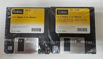 LOTUS 123 release 4 for  Windows 3.5  inch Diskettes - Image 1 of 2