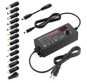 Shnitpwr Variable Universal AC/DC Adapter Adjustable Power Supply With 14 Tips - Picture 1 of 7