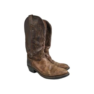 Tony Lama Crazy Horse Botas de Vaquero Cuero Marrón VM7008 Para Hombre Talla 8.5D 8 1/2 D - Imagen 1 de 15