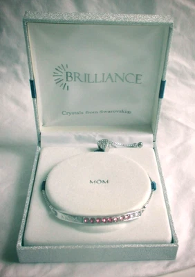 Brilliance Crystals from Swarovski "Mom" Bracelet New in Box - Image 1 of 4