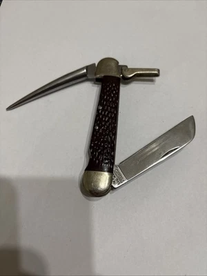Vintage CAMILLUS USA MARLIN SPIKE Rigger's Sailor's Rope Folding Pocket Knife - Image 1 of 4
