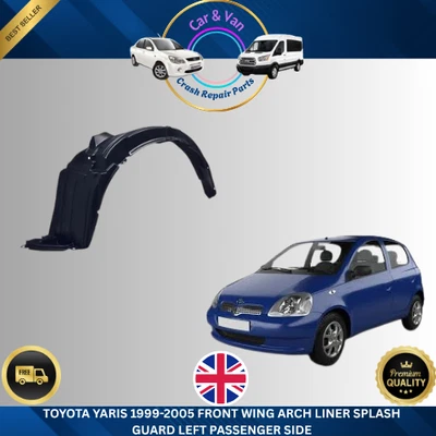 TOYOTA YARIS 1999-2005 ALA DELANTERA ARCO REVESTIMIENTO PROTECTOR SALPICADERO LADO IZQUIERDO DEL PASAJERO Foto 1 de 4