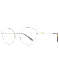 Emilio Pucci CatEye Metal Frame Eyeglasses Women Silver - Picture 1 of 3