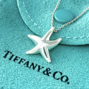 Tiffany & Co. Seestern Elsa Peretti Halskette Anhänger Sterlingsilber 925 mit Box - Bild 1 von 7
