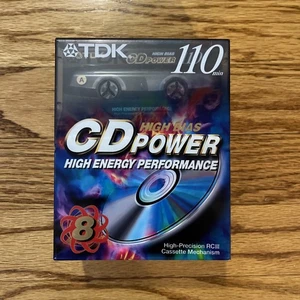 8 Pack TDK CD Power 110 High Bias Blank Sealed Audio Cassette - Picture 1 of 3