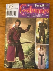 UC Simplicity 4942 Sewing Pattern XS-XL Men Lord Of The Rings Swordsman Costume - Picture 1 of 3