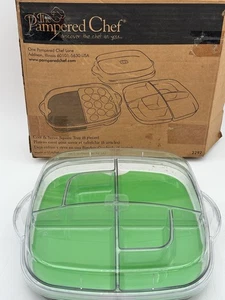 PAMPERED CHEF 6 Piece Set Cool & Serve Square Tray #2292 NEW free shipping‼️ - Picture 1 of 5