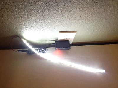 21LED Aquarium LED 6500K WHITE Light 18 LEDs 1 ft Strip 250 Lumens 12 inch + Power