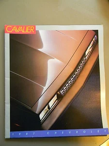 Chevrolet Cavalier Deluxe Sales Brochure- VGC! - 1987 - 23 Pages - Picture 1 of 3