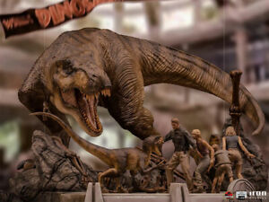 IRON STUDIOS Jurassic Park T-Rex The Final Scene Statue Diorama Statue Figure 