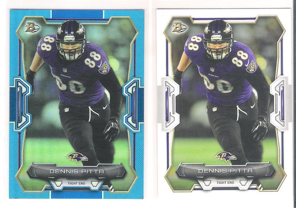 Sharp 2015 Bowman Ravens Dennis Pitta Insert Card 43/99 Made # 19 - Image 1 of 1