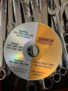 CASE QUADTRAC STEIGER ROWTRAC 350 400 450 500 550 600 Service Repair Manual DVD - Picture 1 of 1