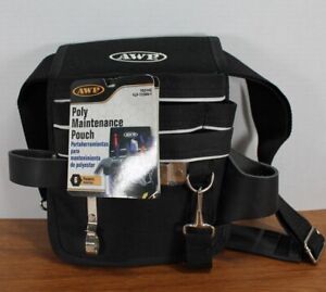 AWP - Poly Maintenance Pouch - 6 Pockets - Black - Belt / Shoulder  102142 - NEW