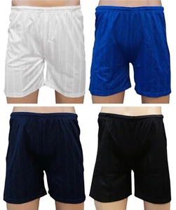 TRAX Boys Football Shorts Shadow Stripe Polyester Tie Cord Elastic Waist Mid Leg - Picture 1 of 19