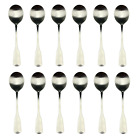 Oneida American Colonial 18/8 Stainless Large Round Gumbo Spoon (Set of Twelve)