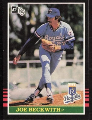 1985 Donruss #541 Joe Beckwith Kansas City Royals - Image 1 of 2