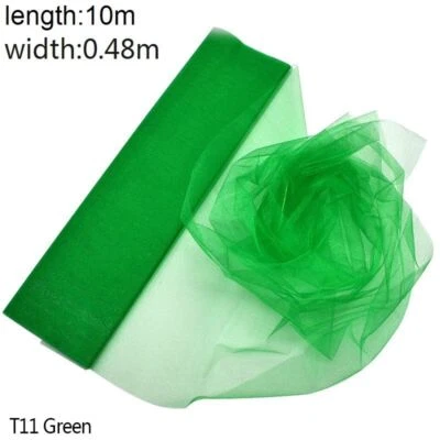 Telón de fondo de cortina de boda de tela de organza de 5/10 m rollo de tul decoración de regalo de fiesta de Navidad Foto 1 de 4