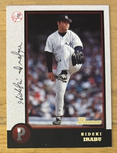 1998 Bowman Hideku Irabu Baseball Card #64 Yankees Pitcher Mid-Grade VG - Picture 1 of 2