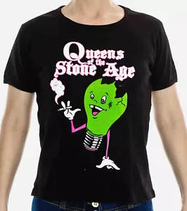 Girlie Shirt Queens Of The Stone Age Nr. 1 schwarz Größe M Baumwolle Siebdruck - Bild 1 von 1