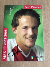Petri Pasanen, Finland 🇫🇮 Ajax Amsterdam 2002/03 hand signed