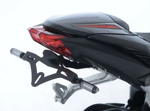 PORTATARGA R&G per triumph street triple rs 765 2017>2023 133bk nero - Foto 1 di 7