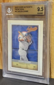 2002 Fleer Authentix Front Row #62 Jason Giambi Baseballkarte BGS 9.5 - Bild 1 von 3
