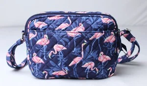 Vera Bradley Women's Quilted Evie Crossbody Bag CA4 Flamingo Party One Size NWT - Picture 1 of 11