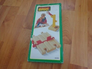 Vintage BRIO 1990 Tren de Madera Vías Férreas 33330 Rastrear Parada & Semáforo - Imagen 1 de 3