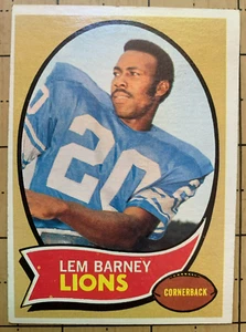 1970 TOPPS FOOTBALL - LEM BARNEY #75 - DETROIT LIONS - ROOKIE! - Picture 1 of 2