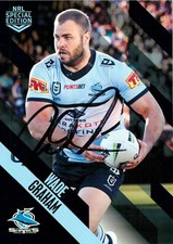 ✺Signed✺ 2021 CRONULLA SHARKS NRL Card WADE GRAHAM Special Edition