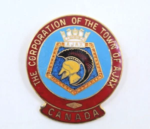 The Corporation of The Town of Ajax Ontario Canada Collectible Pin Lapel Vintage - Picture 1 of 12