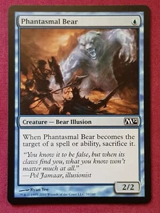 Magic The Gathering 2012 CORE SET M12 PHANTASMAL BEAR blue card MTG - Picture 1 of 2
