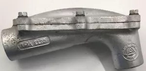 ELBD100 APPLETON 32510 MALLEABLE IRON 1-INCHCH 90 DEG BEND FEMALE CONNECTORECTIO - Picture 1 of 5