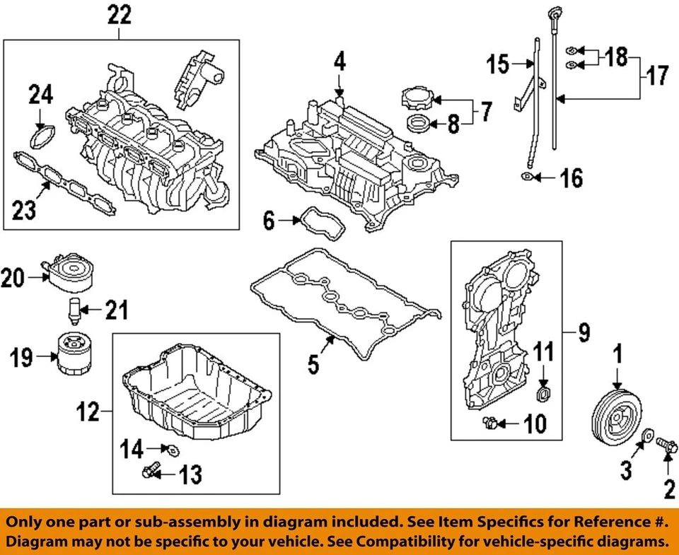 Tubo guía de piezas de motor deportivo HYUNDAI OEM 09-21 Santa Fe 266122G000 Foto 1 de 1