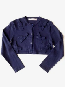 Biscotti NWT Blue Sweater Crop Cardigan Cotton Sizes 2T-10 - Picture 1 of 2