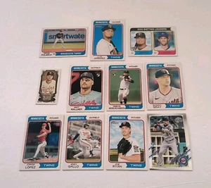 Lote de tarjetas de novato gemelos RC 2023 Topps Heritage Matt Wallner 156 Jorge López - Imagen 1 de 12